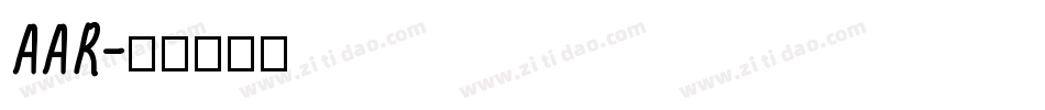 AAR字体转换