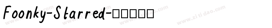 Foonky-Starred字体转换