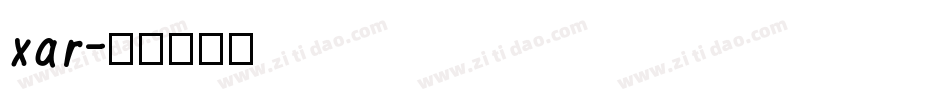 xar字体转换