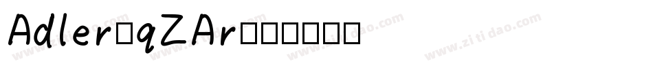 Adler-qZAr字体转换