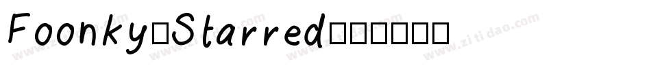 Foonky-Starred字体转换