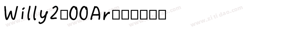 Willy2-00Ar字体转换