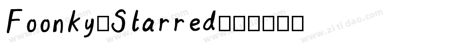 Foonky-Starred字体转换