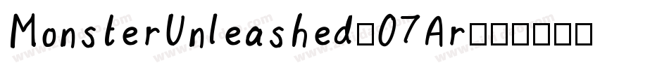 MonsterUnleashed-07Ar字体转换
