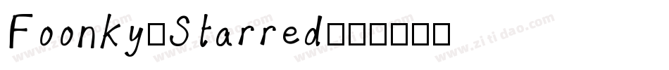 Foonky-Starred字体转换