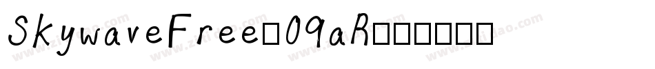 SkywaveFree-09aR字体转换