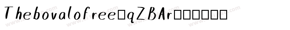 Thebovalofree-qZBAr字体转换