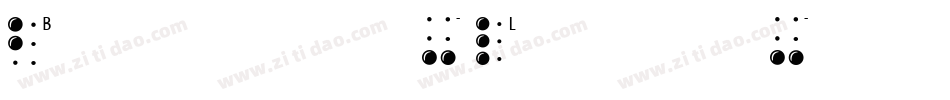 Braille-Latin字体转换