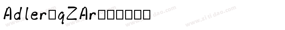 Adler-qZAr字体转换