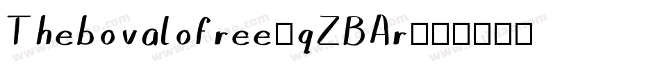 Thebovalofree-qZBAr字体转换