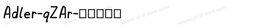 Adler-qZAr字体转换