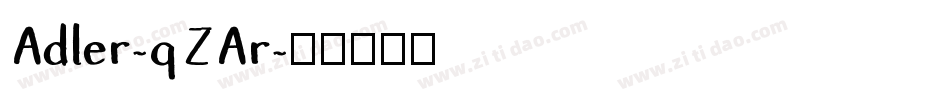 Adler-qZAr字体转换