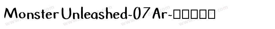 MonsterUnleashed-07Ar字体转换
