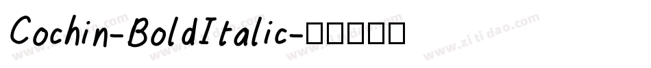 Cochin-BoldItalic字体转换