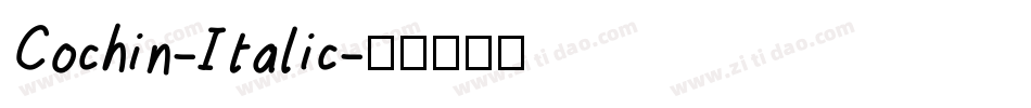 Cochin-Italic字体转换