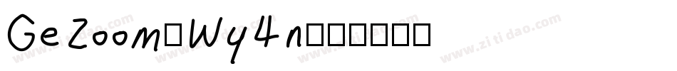 GeZoom-Wy4n字体转换