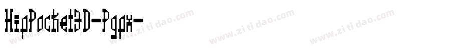 HipPocket3D-Pgpx字体转换