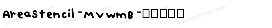 AreaStencil-MVWmB字体转换