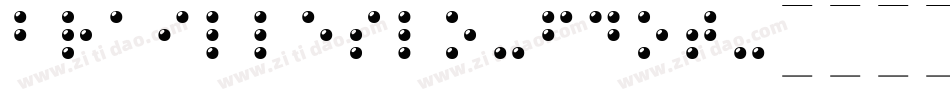 BrailleSlo-6Dot字体转换