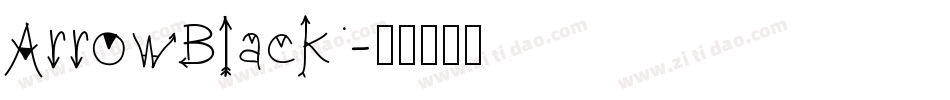 ArrowBlack字体转换