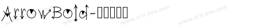 ArrowBold字体转换
