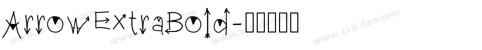 ArrowExtraBold字体转换