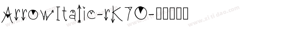 ArrowItalic-rK7O字体转换