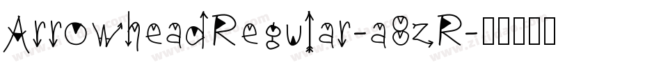 ArrowheadRegular-a8zR字体转换