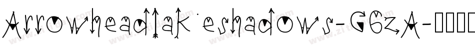 Arrowheadlakeshadows-G6zA字体转换
