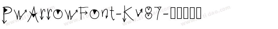 PwArrowFont-Kv87字体转换