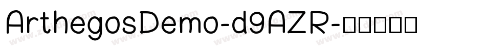 ArthegosDemo-d9AZR字体转换