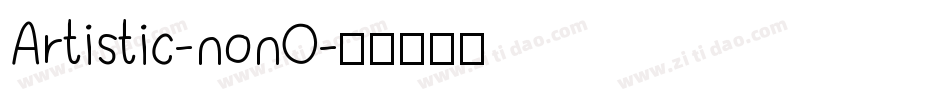 Artistic-nonO字体转换