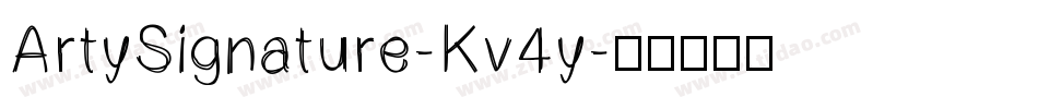 ArtySignature-Kv4y字体转换