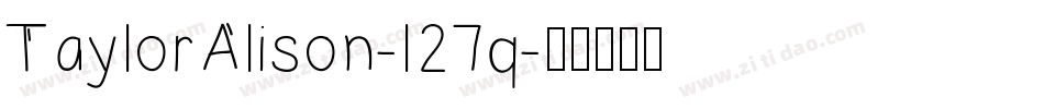 TaylorAlison-l27q字体转换