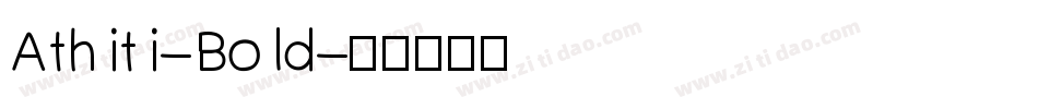 Athiti-Bold字体转换
