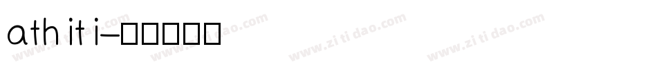 athiti字体转换