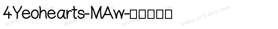 4Yeohearts-MAw字体转换