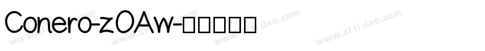 Conero-zOAw字体转换
