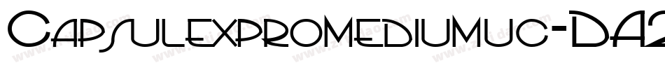 Capsulexpromediumuc-DA20字体转换