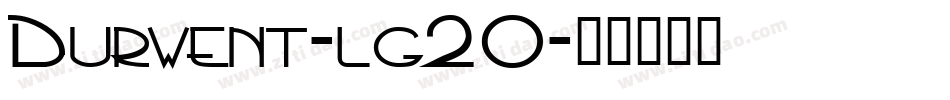 Durwent-lg20字体转换