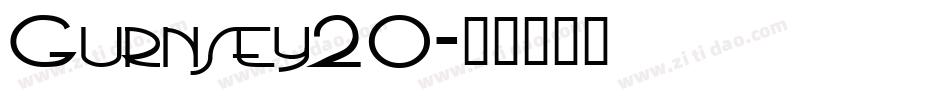 Gurnsey20字体转换