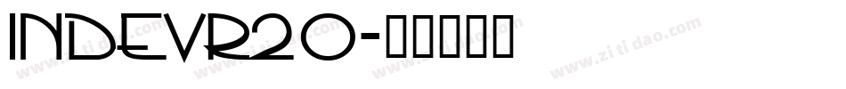 INDEVR20字体转换