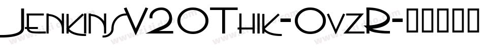 JenkinsV20Thik-0vzR字体转换