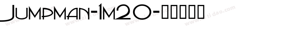 Jumpman-1m20字体转换