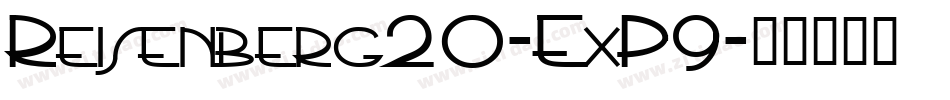 Reisenberg20-ExP9字体转换