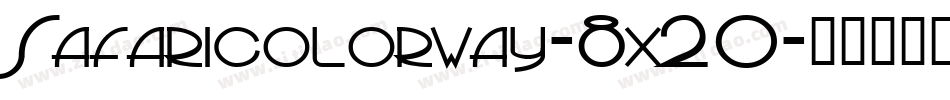 Safaricolorway-8x20字体转换