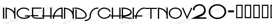 ingehandschriftnov20字体转换