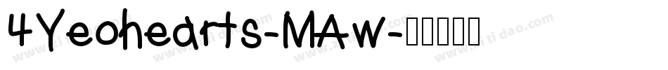 4Yeohearts-MAw字体转换