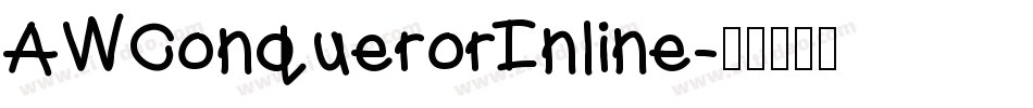 AWConquerorInline字体转换