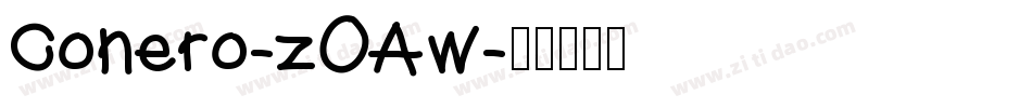 Conero-zOAw字体转换